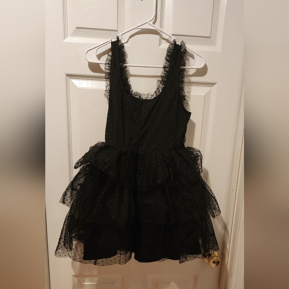 Black fluffy dress